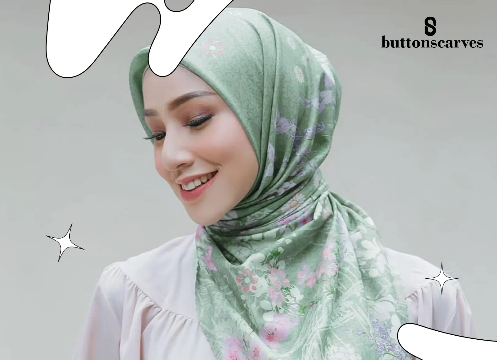Jilbab Bermotif